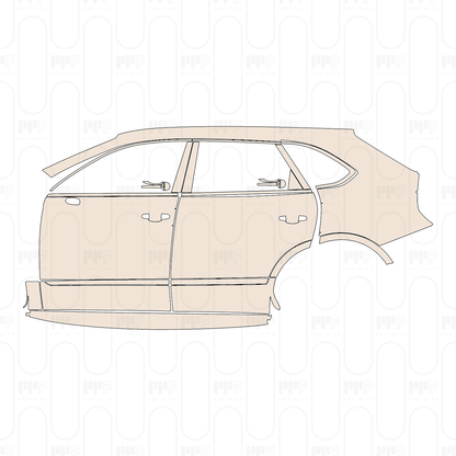 Voorgesneden PPF Bentley Bentayga Standard Wheelbase Speed 2021