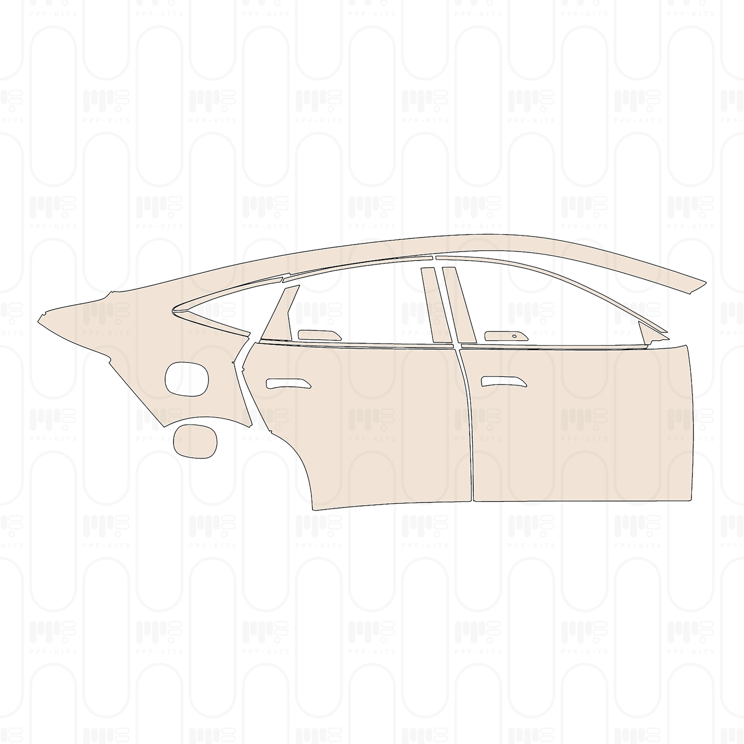 Voorgesneden PPF BYD Seal 06 DM-i Base 2024