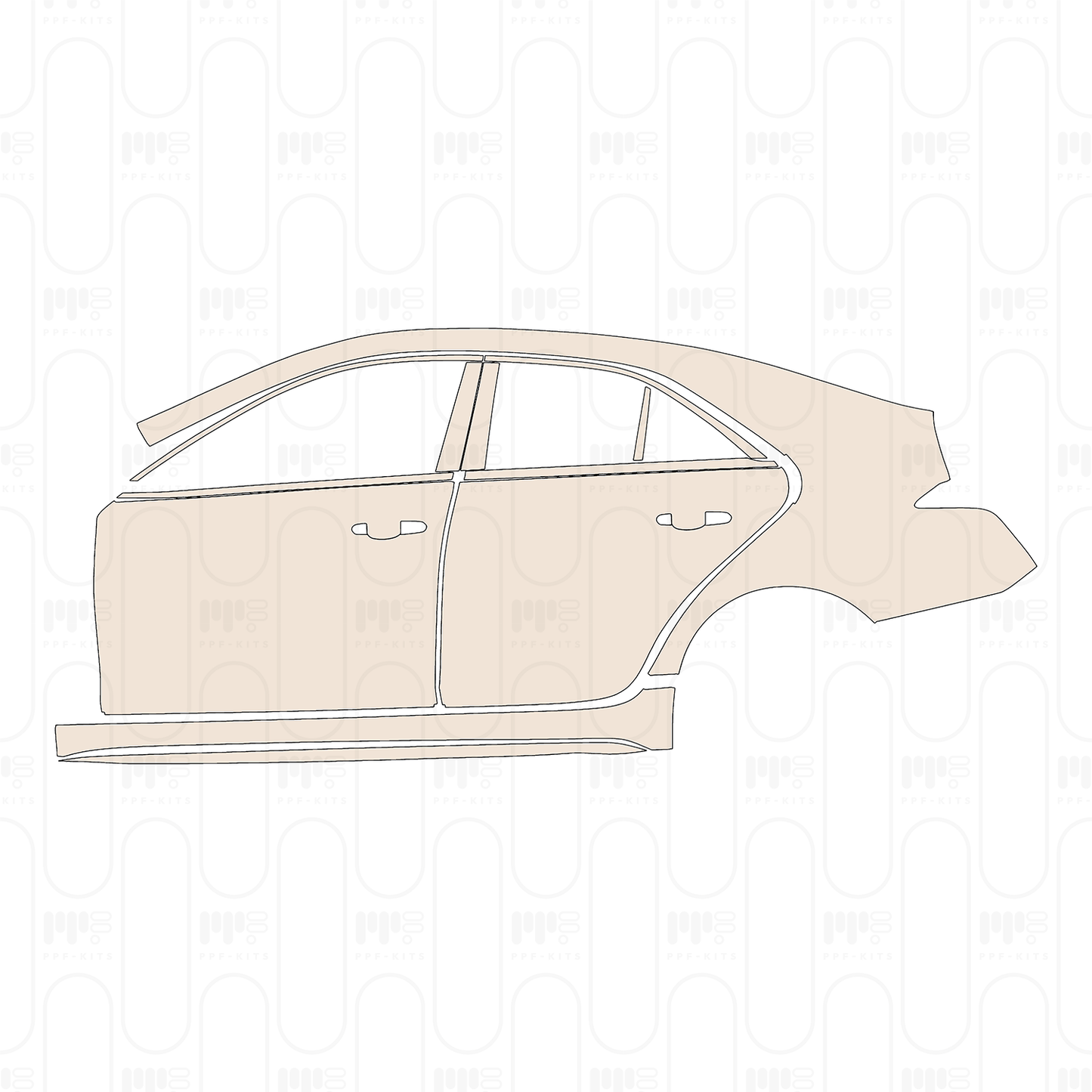 Voorgesneden PPF Cadillac CT4 Sport 2022