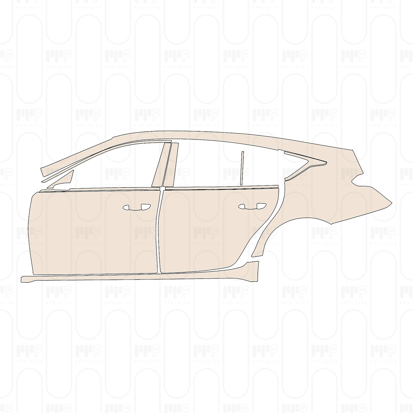 Voorgesneden PPF Cadillac CT5 (US) Sport 2022