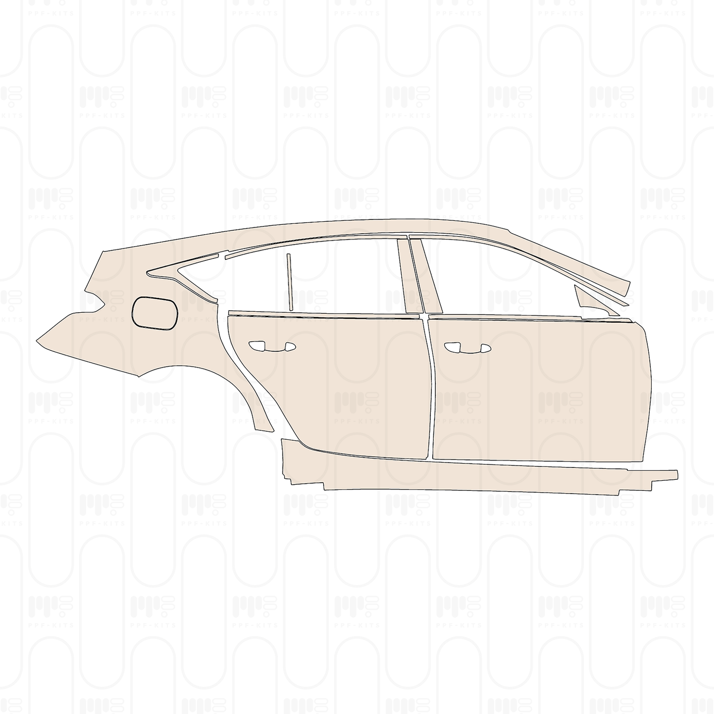Voorgesneden PPF Cadillac CT5 (US) Luxury 2022