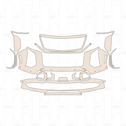 Voorgesneden PPF Cadillac Escalade-V ESV 2025