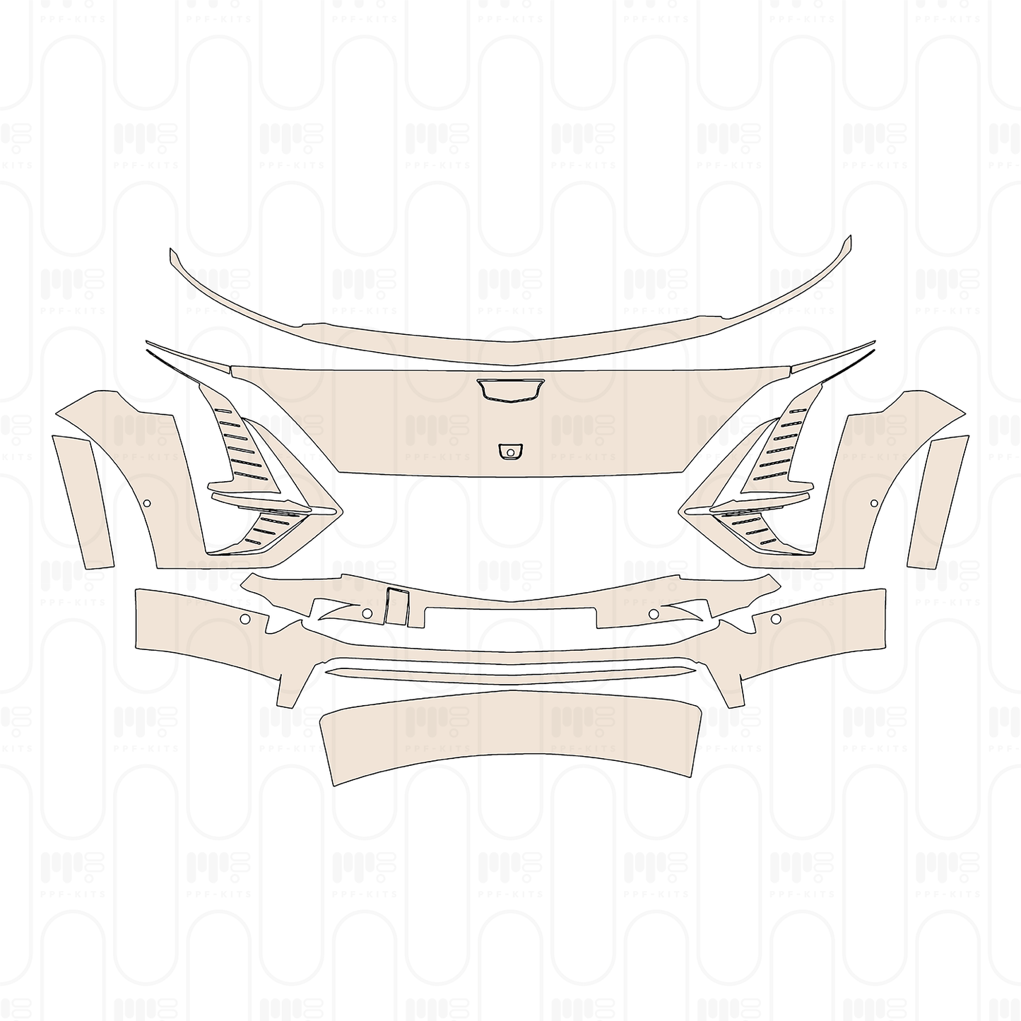 Voorgesneden PPF Cadillac LYRIQ 2022