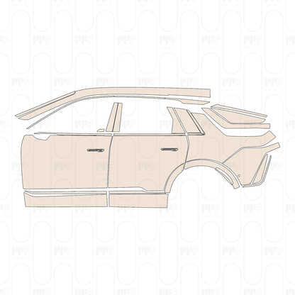 Voorgesneden PPF Cadillac LYRIQ 2022