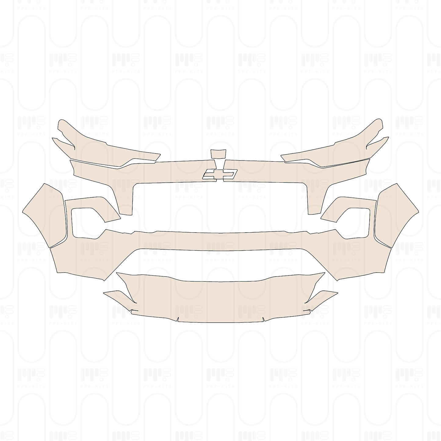 Voorgesneden PPF Chevrolet Colorado Crew Cab Z71 2023