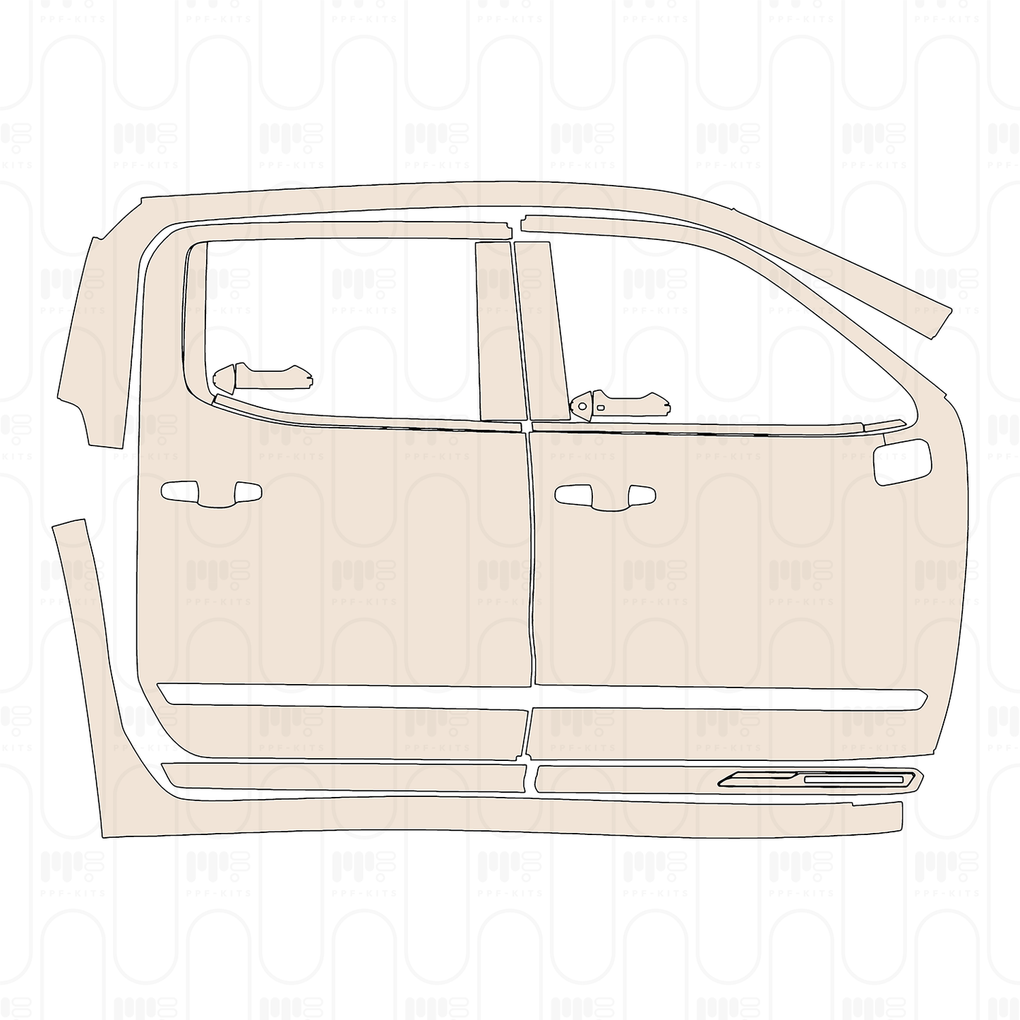 Voorgesneden PPF Chevrolet Silverado 1500 High Country 2022
