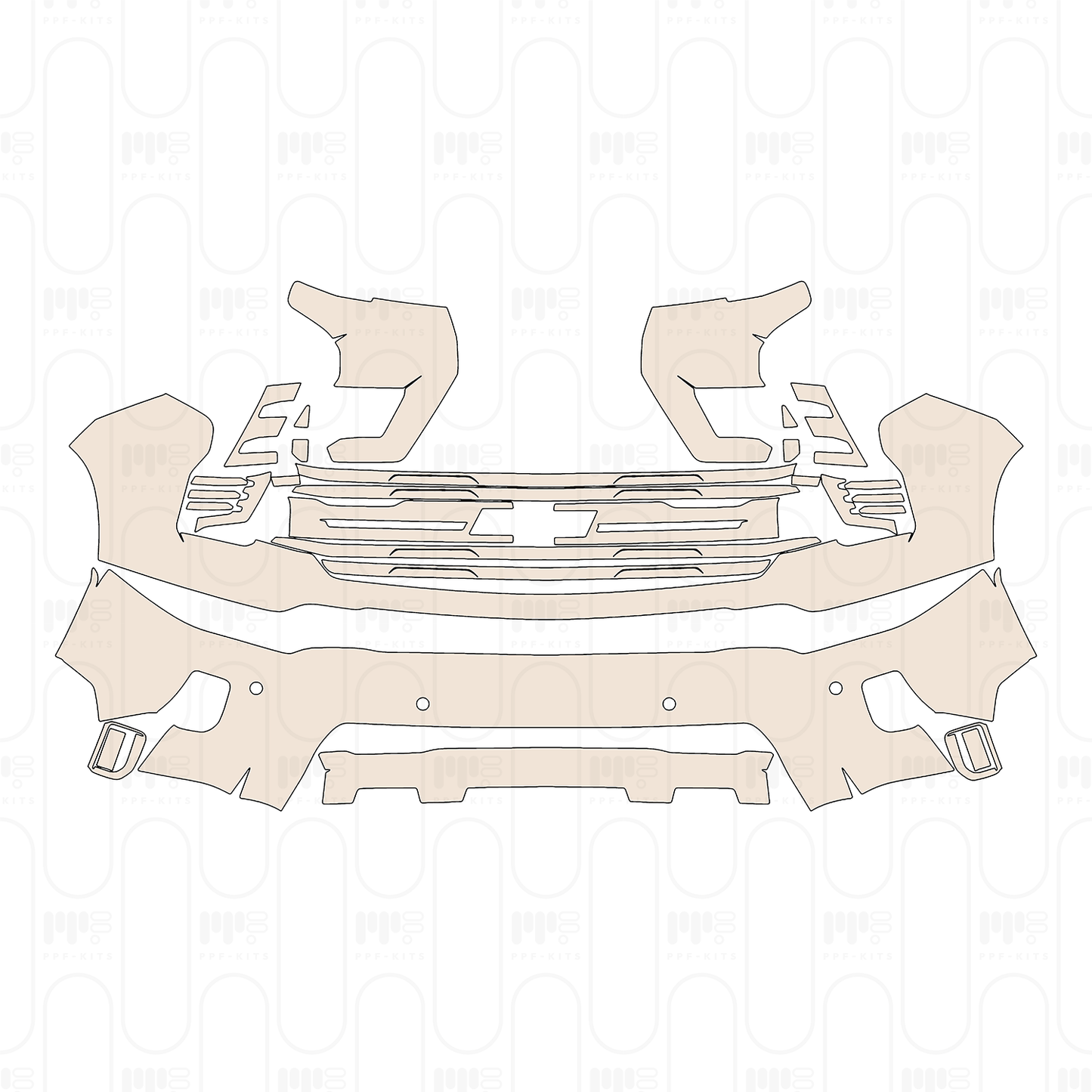 Voorgesneden PPF Chevrolet Silverado HD 2500 HD LTZ 2024