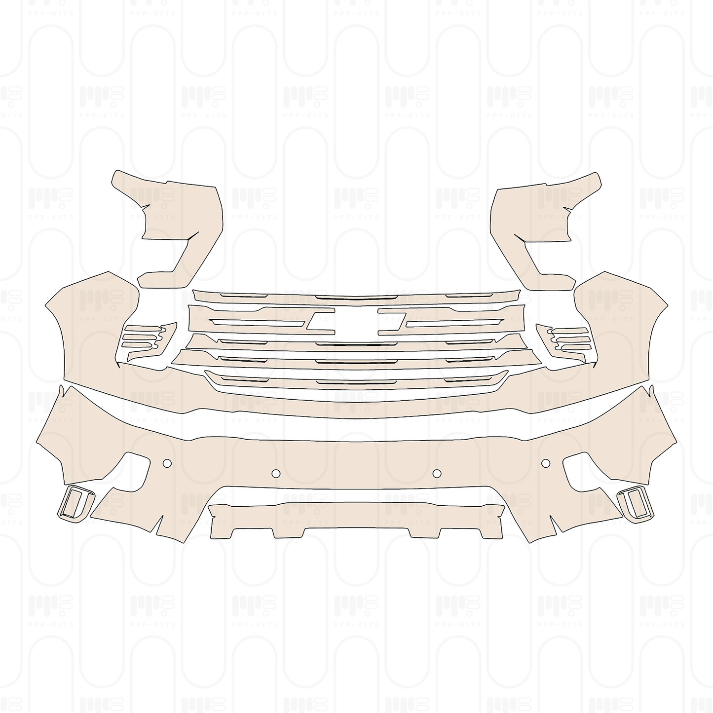Voorgesneden PPF Chevrolet Silverado HD 2500 HD High Country 2024