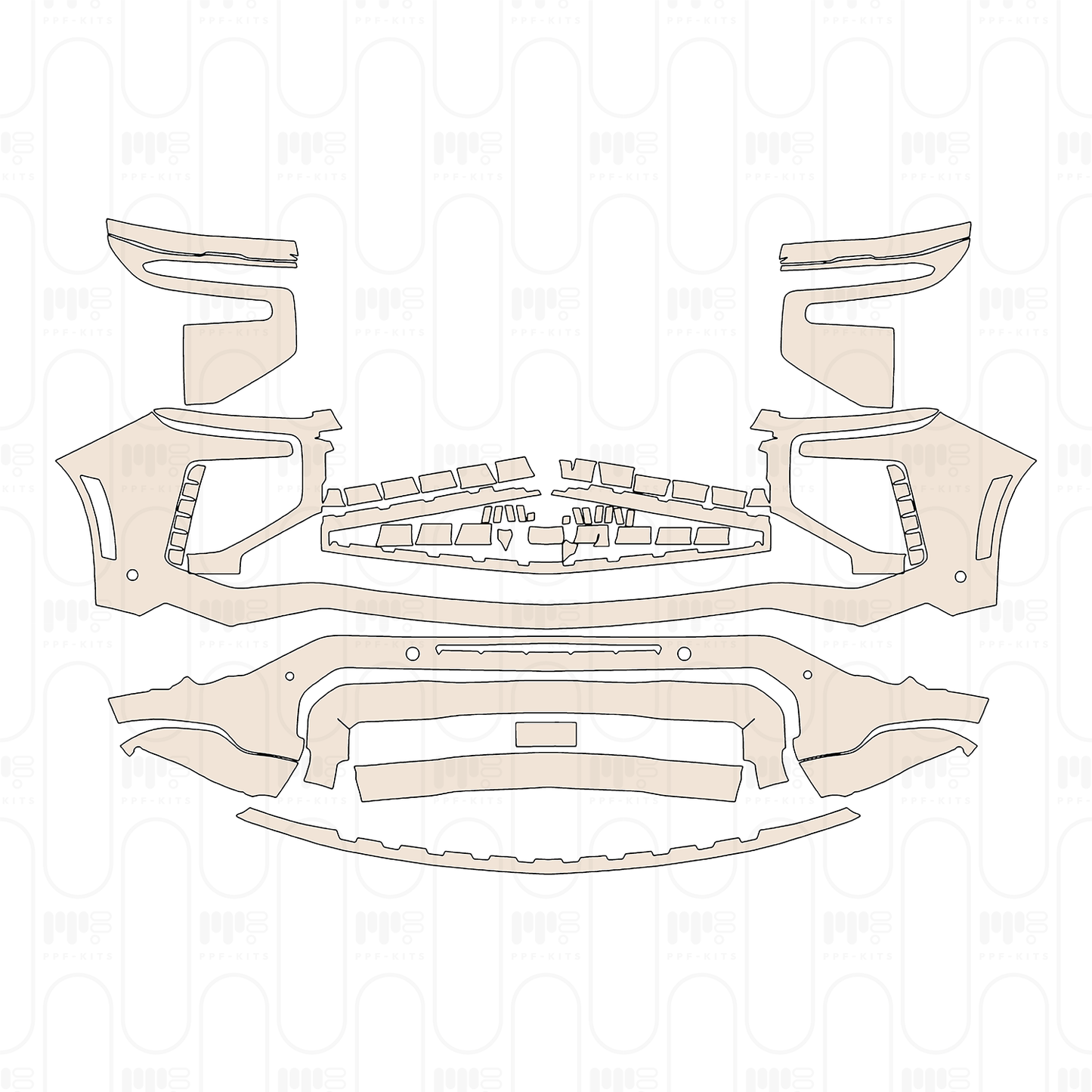 Voorgesneden PPF Chevrolet Suburban Z71 2025