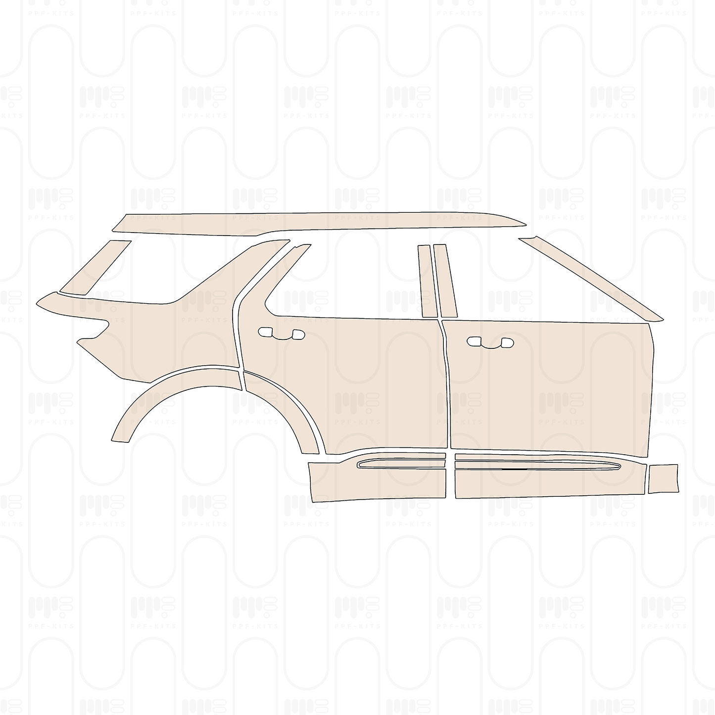 Voorgesneden PPF Ford Explorer (US) Platinum 2022