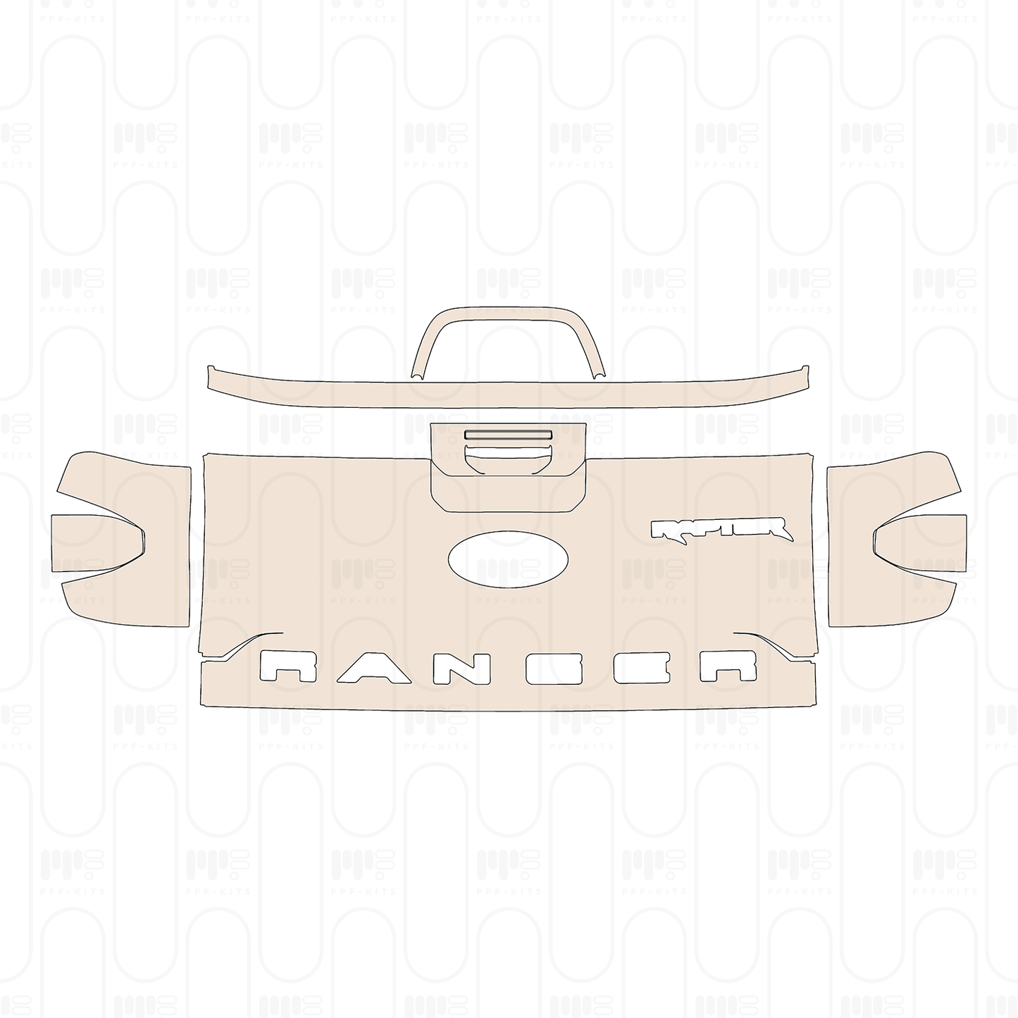 Voorgesneden PPF Ford Ranger (SEA) Raptor 2023