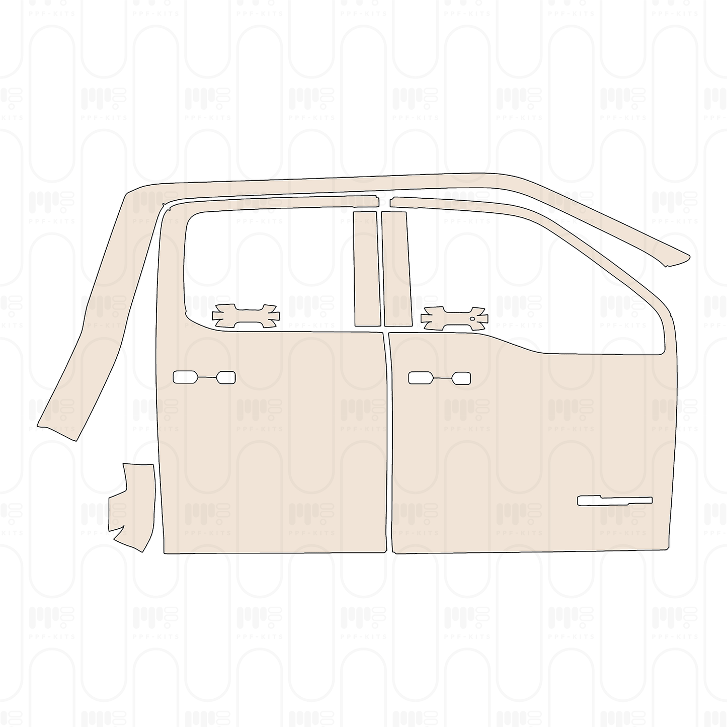 Voorgesneden PPF Ford Super Duty F-450 King Ranch 2023