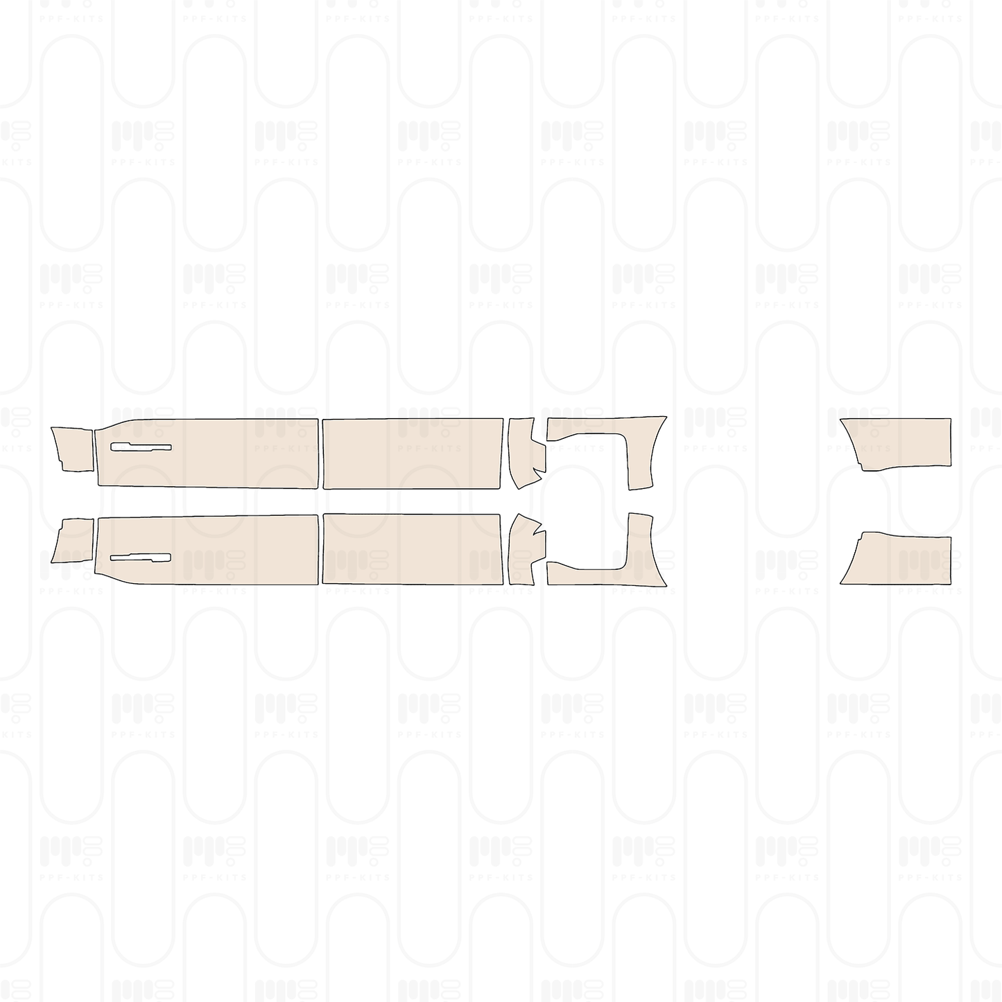 Voorgesneden PPF Ford Super Duty F-250 Crew Cab King Ranch 2023