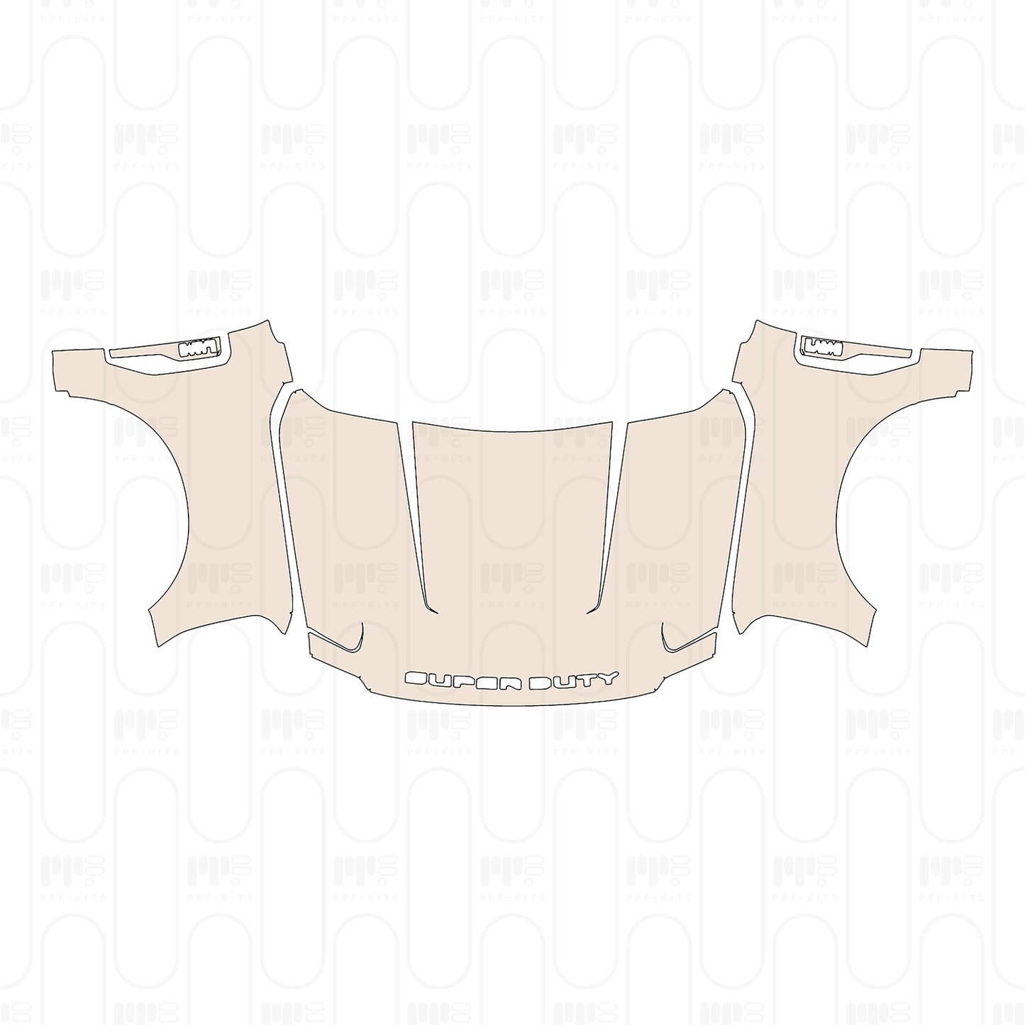 Voorgesneden PPF Ford Super Duty F-250 Crew Cab King Ranch 2023