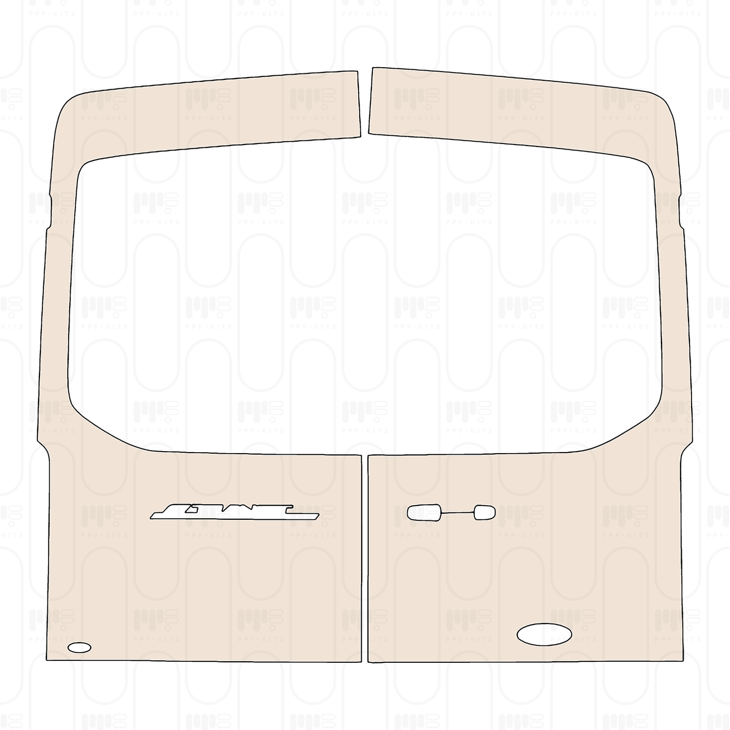 Voorgesneden PPF Ford Transit (US) Medium Roof Long 2022