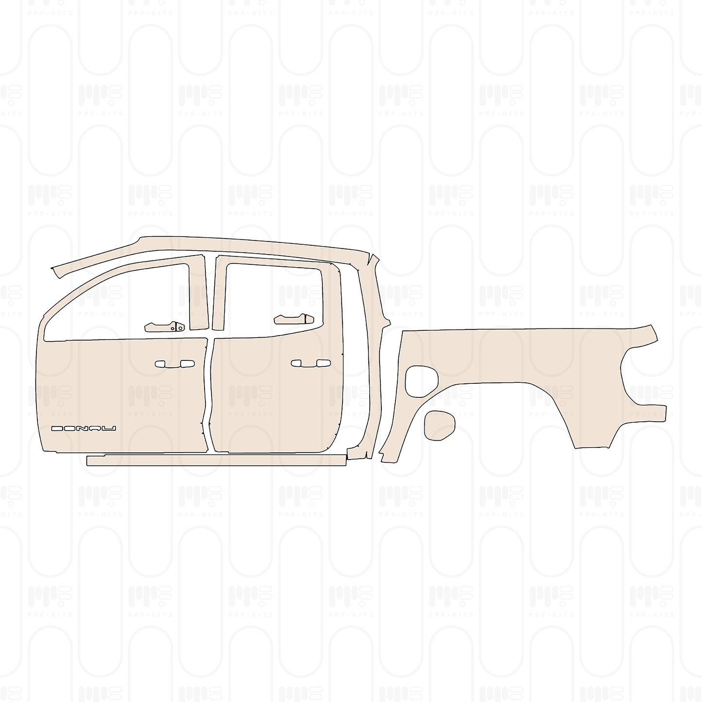 Voorgesneden PPF GMC Canyon Denali 2024