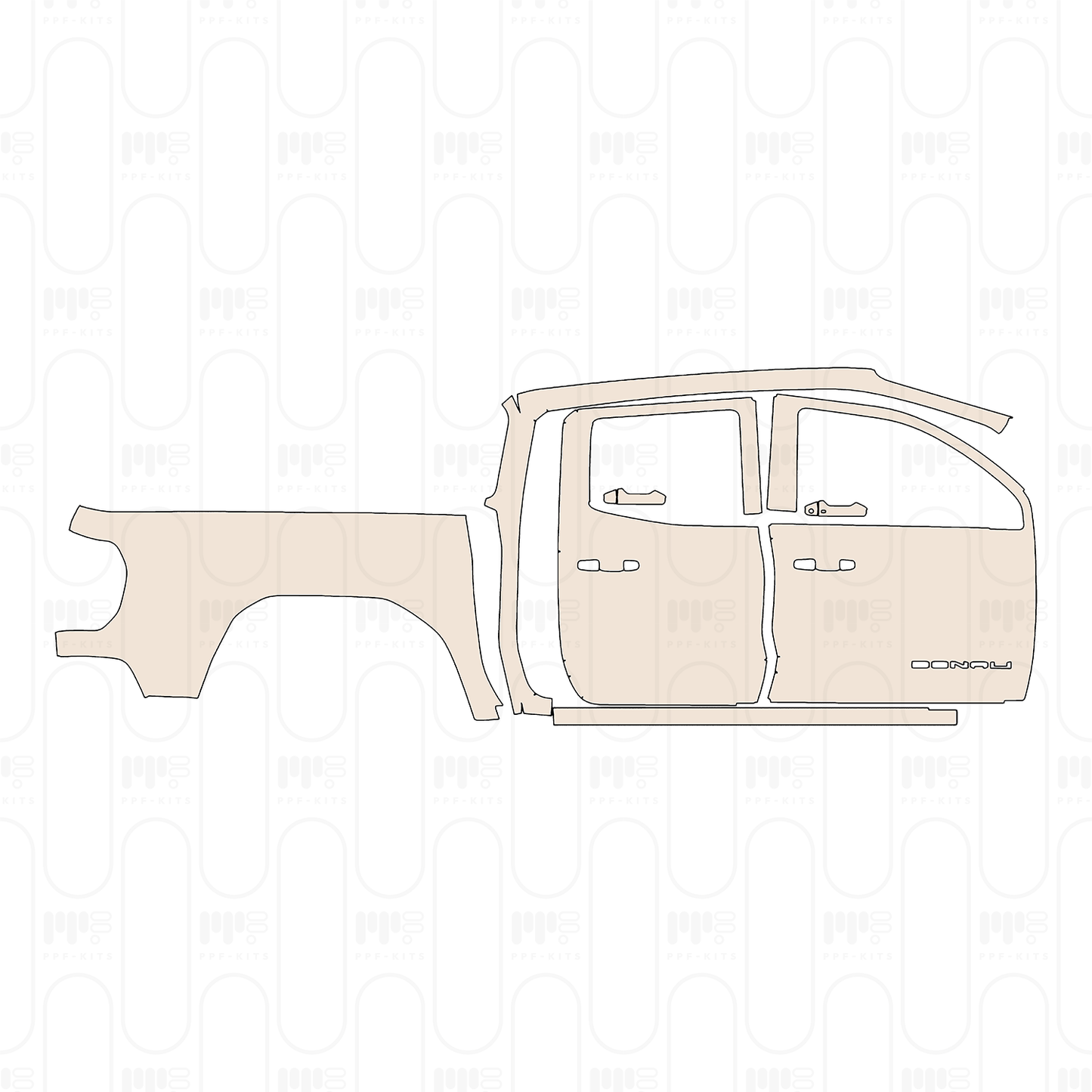 Voorgesneden PPF GMC Canyon Denali 2024