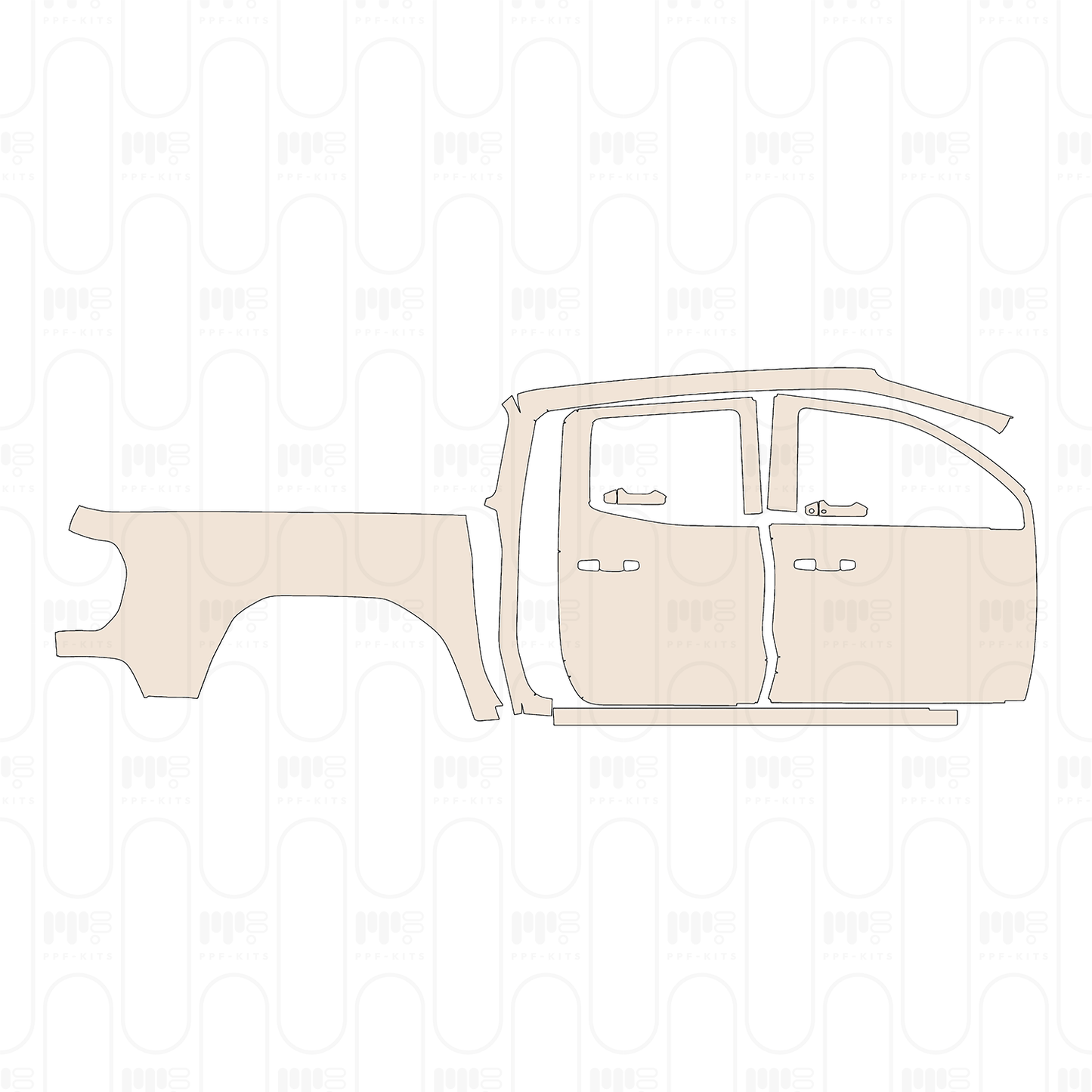 Voorgesneden PPF GMC Canyon Elevation 2024