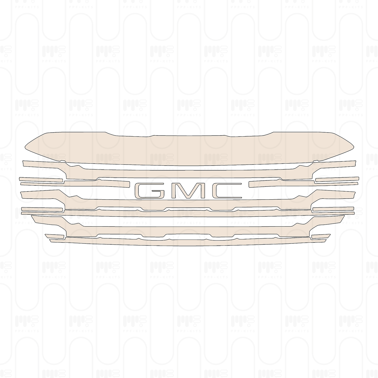 Voorgesneden PPF GMC Sierra 1500 Crew Cab ELEVATION 2022