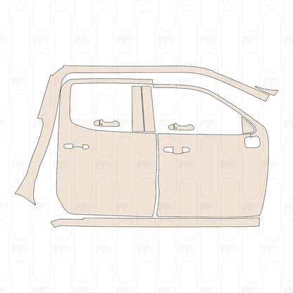 Voorgesneden PPF GMC Sierra 1500 Crew Cab ELEVATION 2022