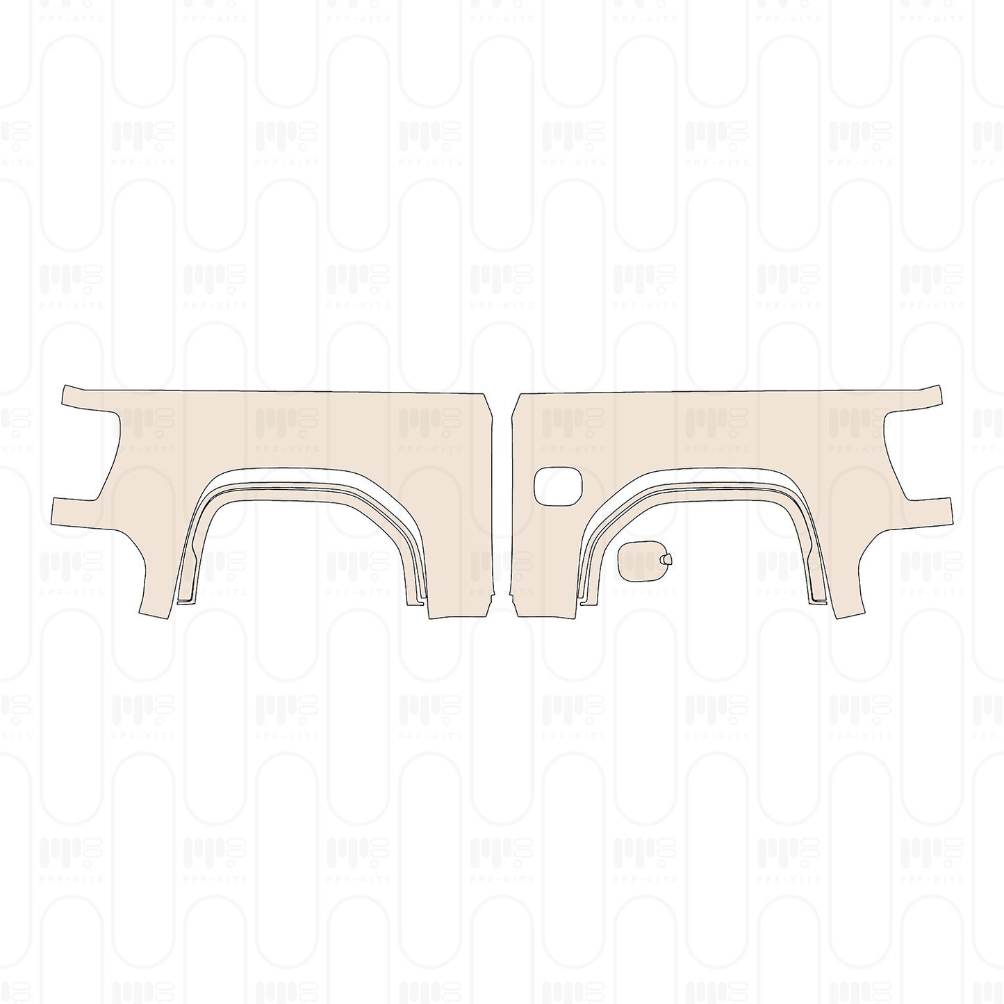 Voorgesneden PPF GMC Sierra 1500 Crew Cab ELEVATION 2022
