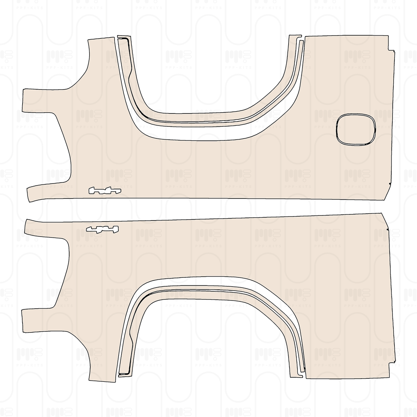 Voorgesneden PPF GMC Sierra 1500 Crew Cab ELEVATION 2022