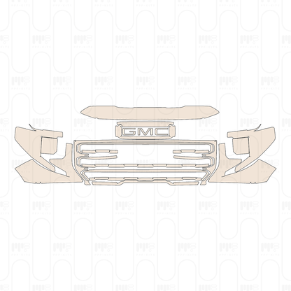 Voorgesneden PPF GMC Sierra 1500 Crew Cab AT4X 2022