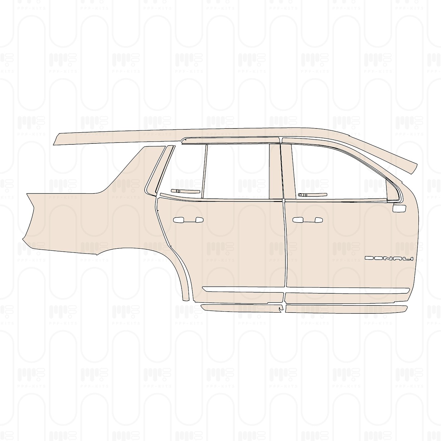 Voorgesneden PPF GMC Yukon Denali 2022