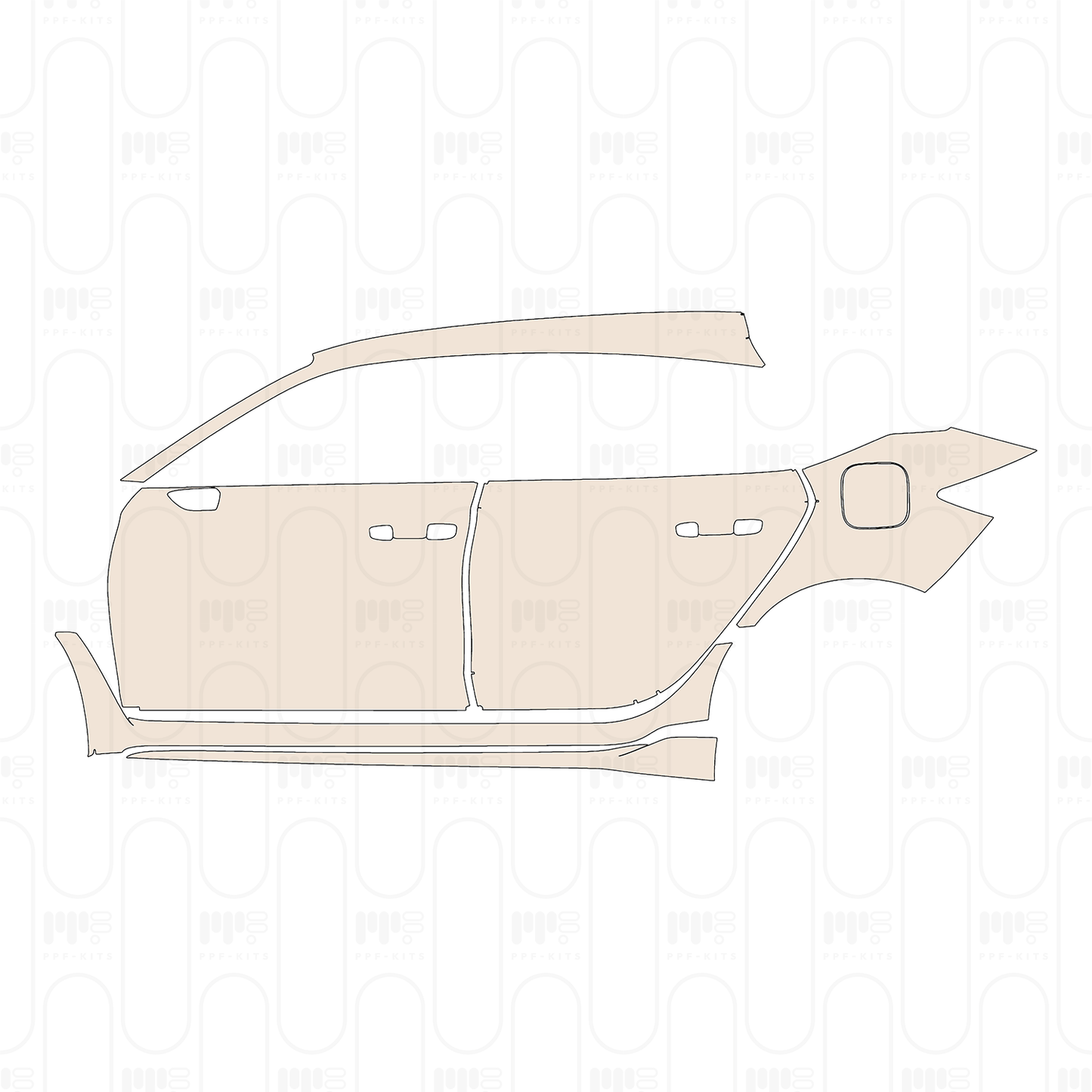 Voorgesneden PPF Honda Civic Type R 2024