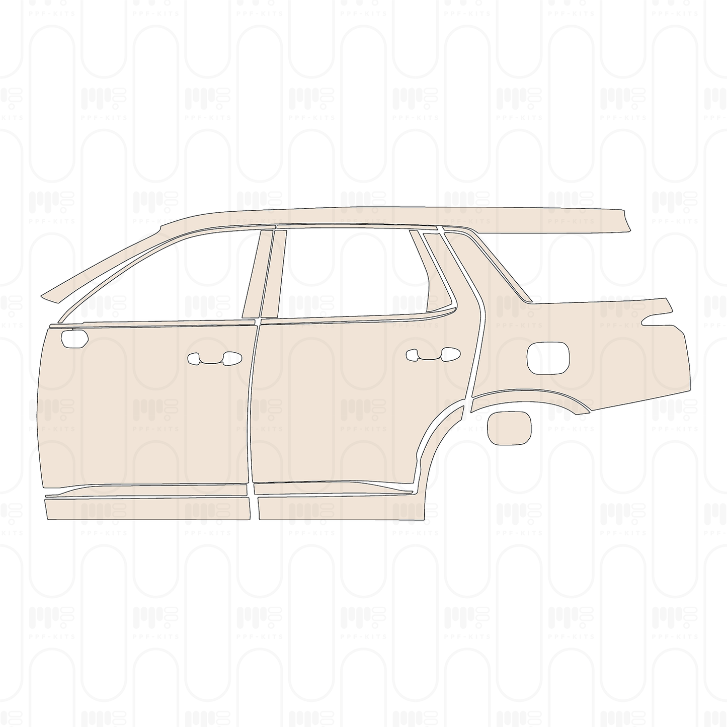 Voorgesneden PPF Hyundai Palisade XRT 2023