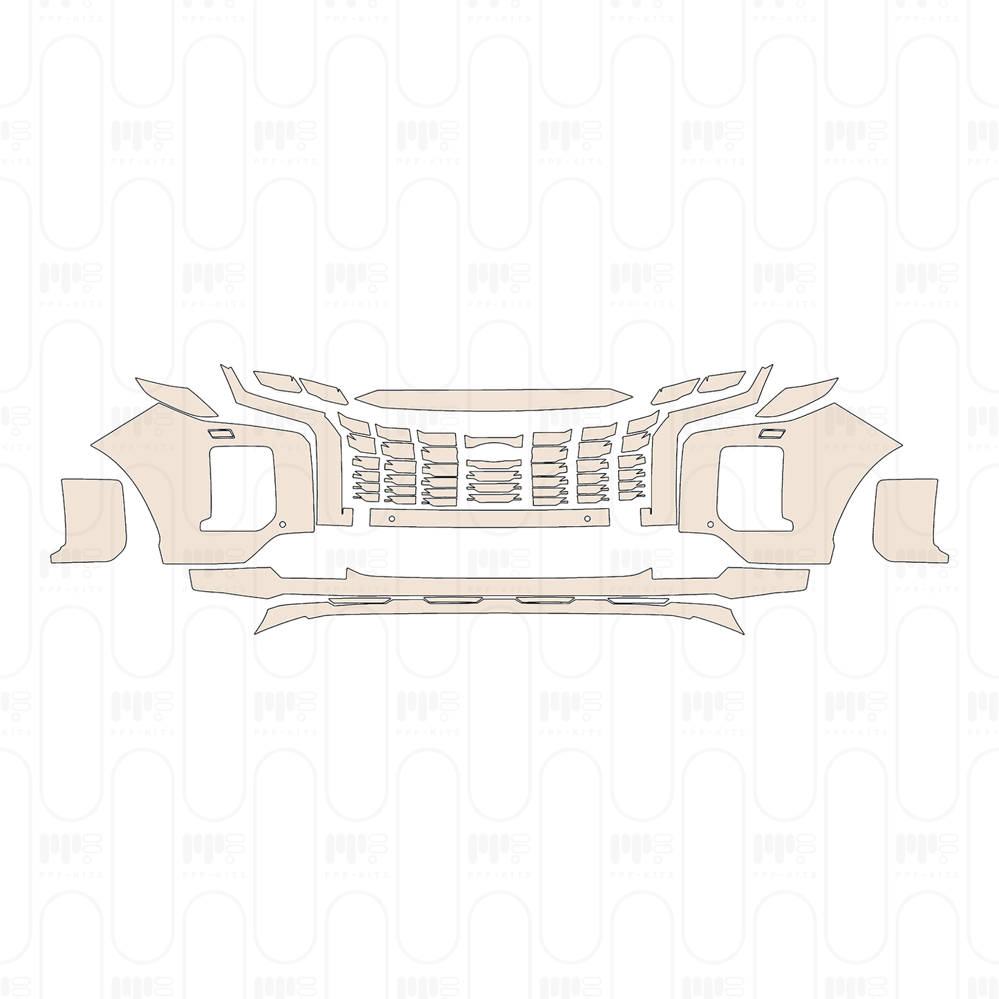 Voorgesneden PPF Hyundai Palisade XRT 2023