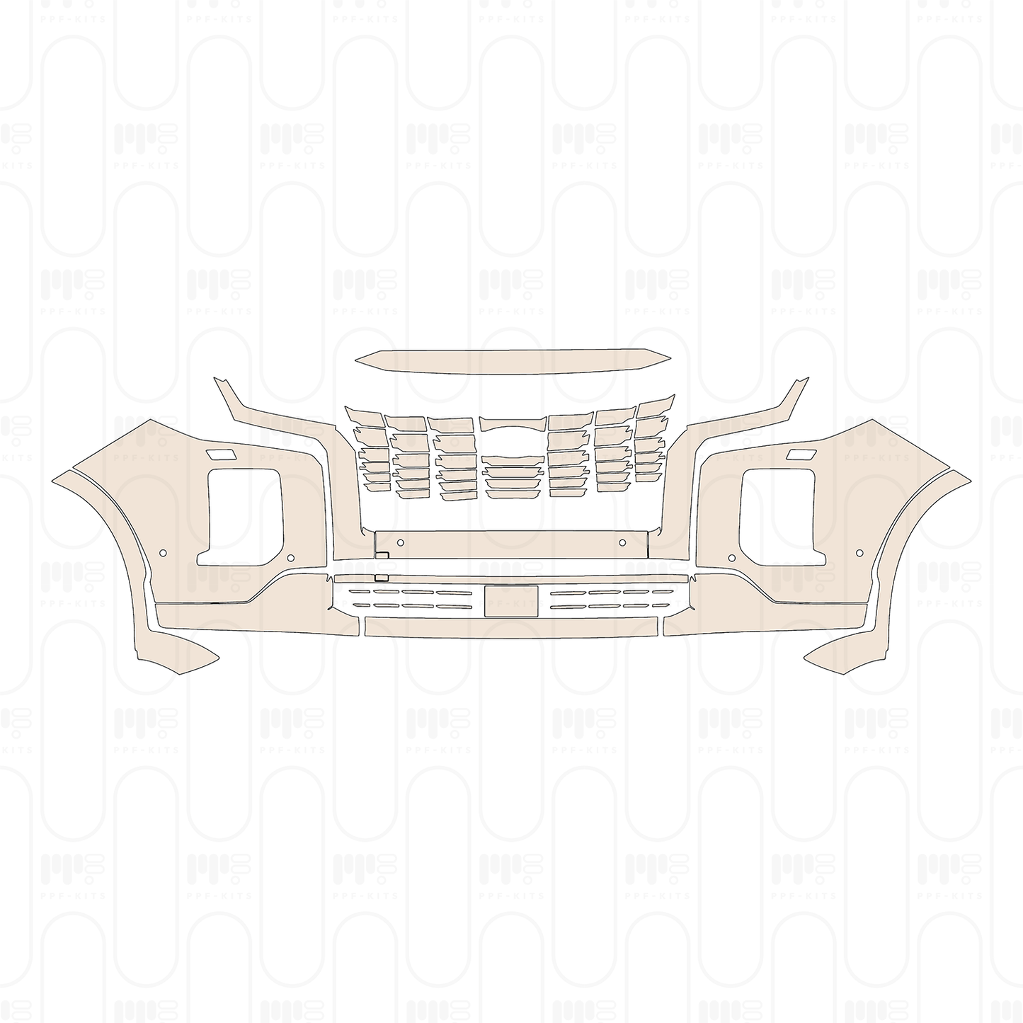 Voorgesneden PPF Hyundai Palisade Calligraphy 2025