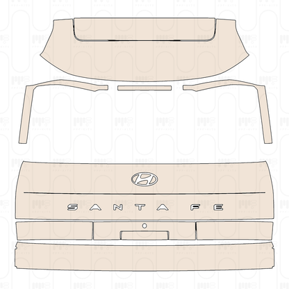 Voorgesneden PPF Hyundai Santa Fe (US) 2025