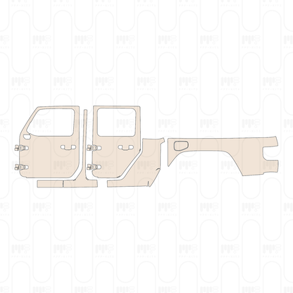 Voorgesneden PPF JEEP Gladiator Mojave 2023
