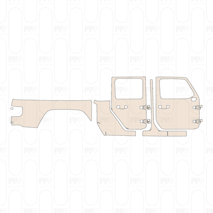 Voorgesneden PPF JEEP Gladiator Mojave 2023