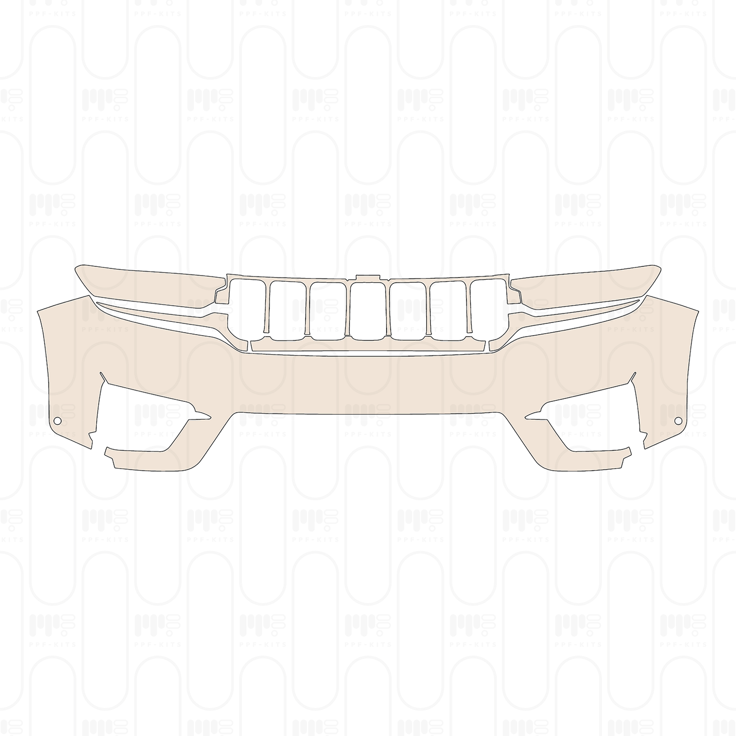 Voorgesneden PPF JEEP Grand Cherokee Grand Cherokee (2-row) Altitude 2022