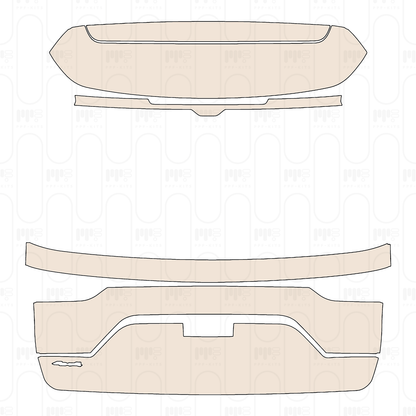 Voorgesneden PPF JEEP Grand Cherokee Grand Cherokee (2-row) Altitude 2022