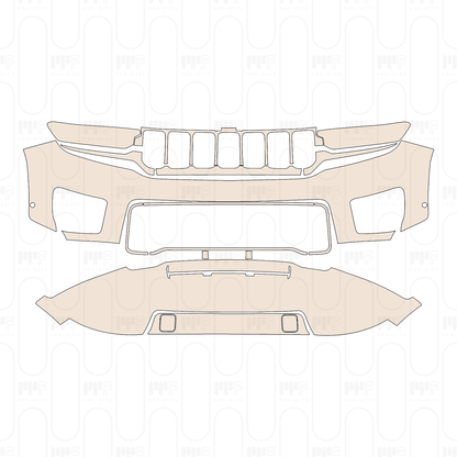 Voorgesneden PPF JEEP Grand Cherokee Grand Cherokee (2-row) Overland 2022