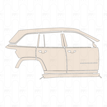 Voorgesneden PPF JEEP Grand Cherokee Grand Cherokee (2-row) Overland 2022