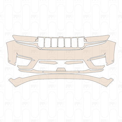 Voorgesneden PPF JEEP Grand Cherokee Grand Cherokee (2-row) Summit 2022