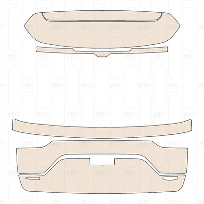 Voorgesneden PPF JEEP Grand Cherokee Grand Cherokee (2-row) Summit 2022