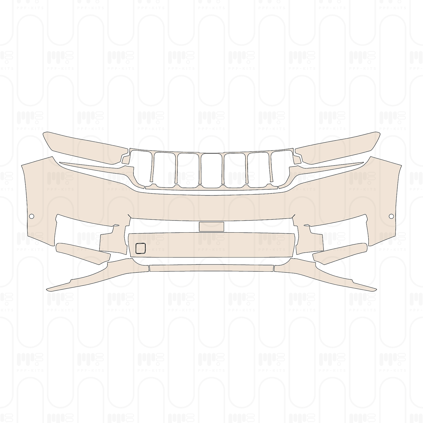 Voorgesneden PPF JEEP Grand Cherokee Grand Cherokee L (3-row) Limited 2022