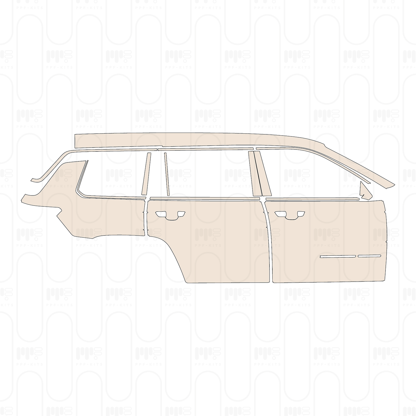 Voorgesneden PPF JEEP Grand Cherokee Grand Cherokee L (3-row) Altitude 2022