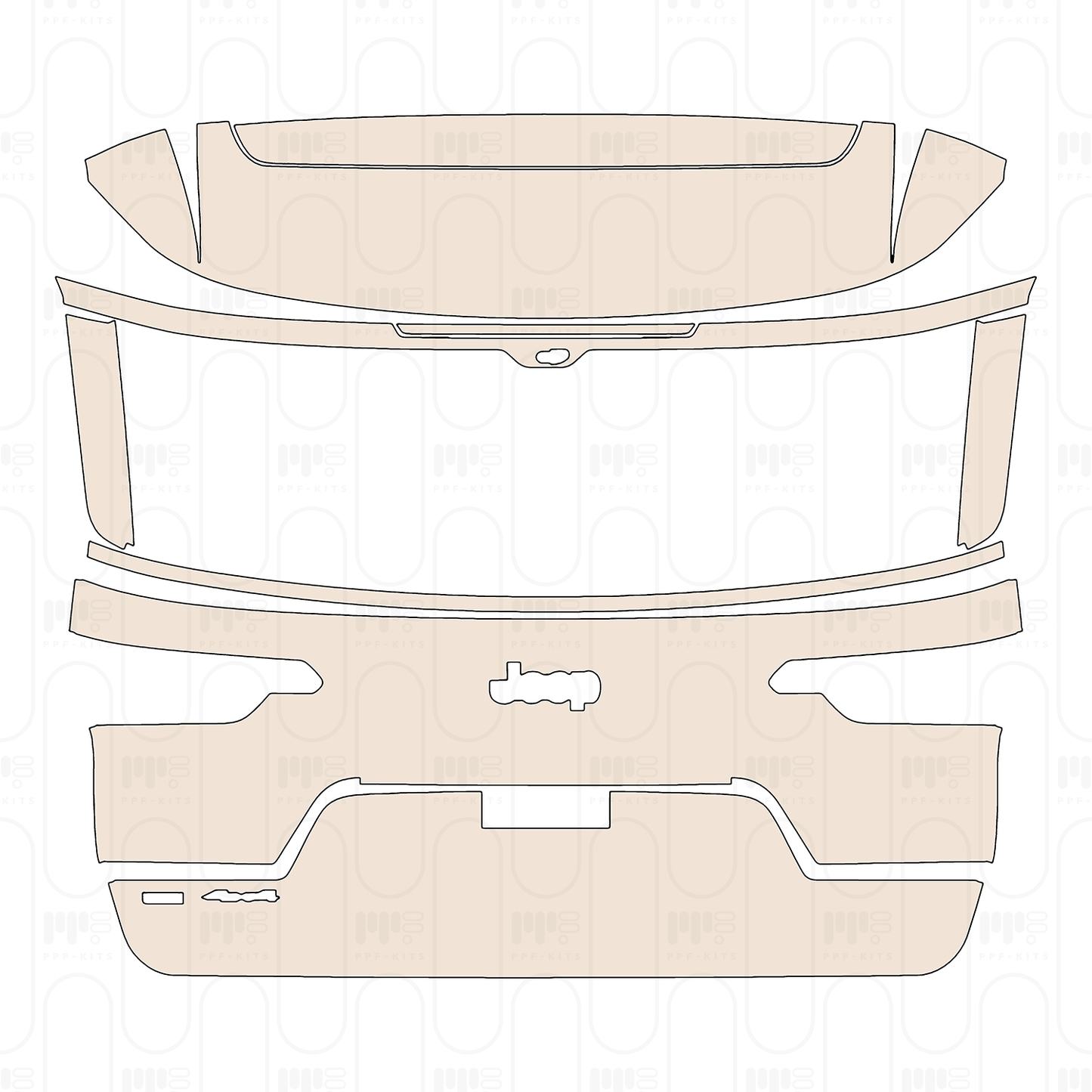 Voorgesneden PPF JEEP Grand Cherokee Grand Cherokee L (3-row) Altitude 2022
