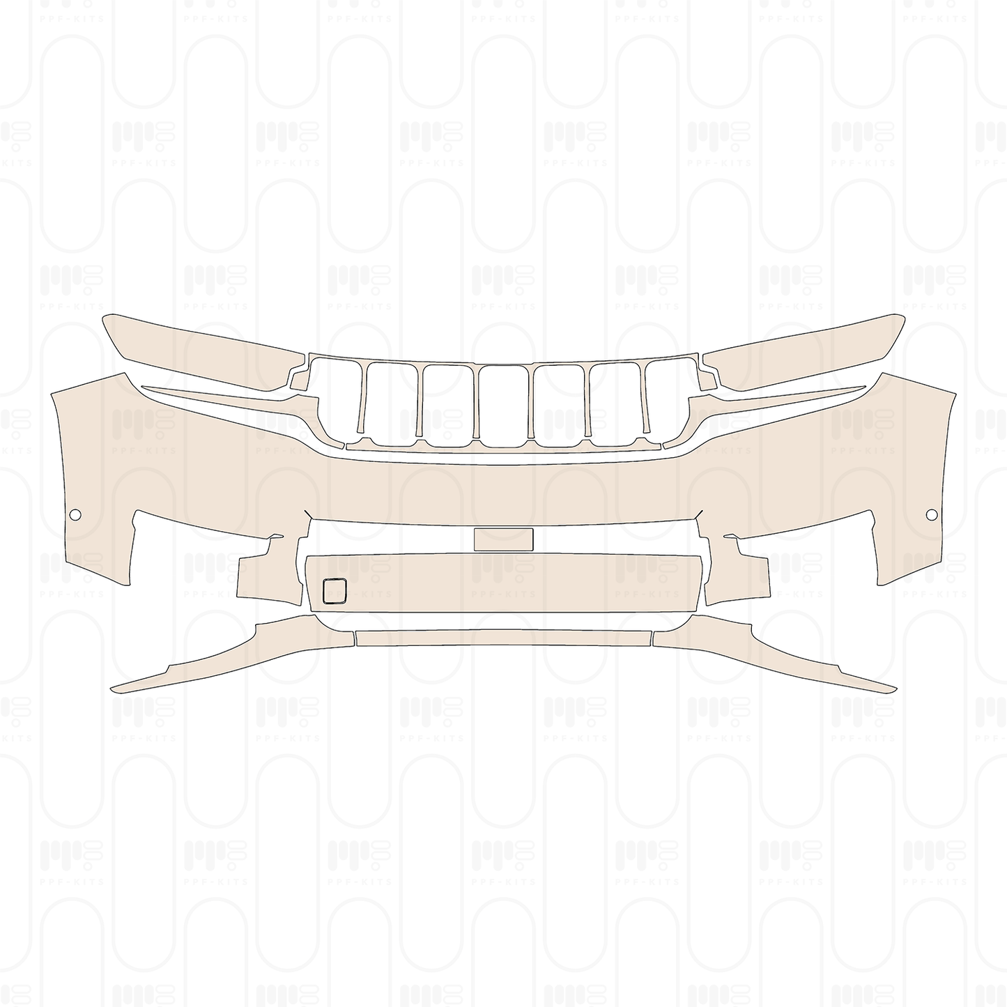 Voorgesneden PPF JEEP Grand Cherokee Grand Cherokee L (3-row) Altitude 2022