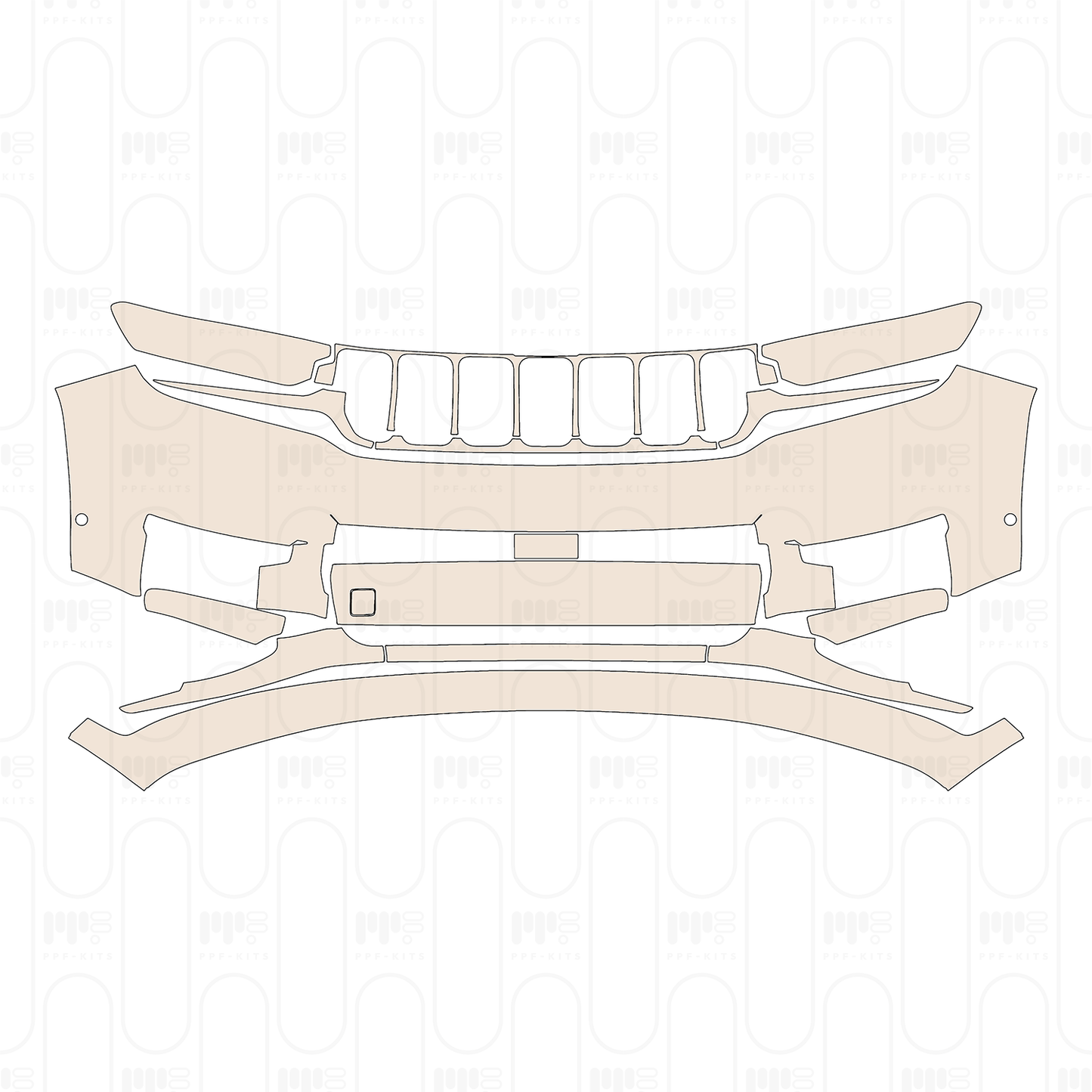 Voorgesneden PPF JEEP Grand Cherokee Grand Cherokee L (3-row) Summit 2022