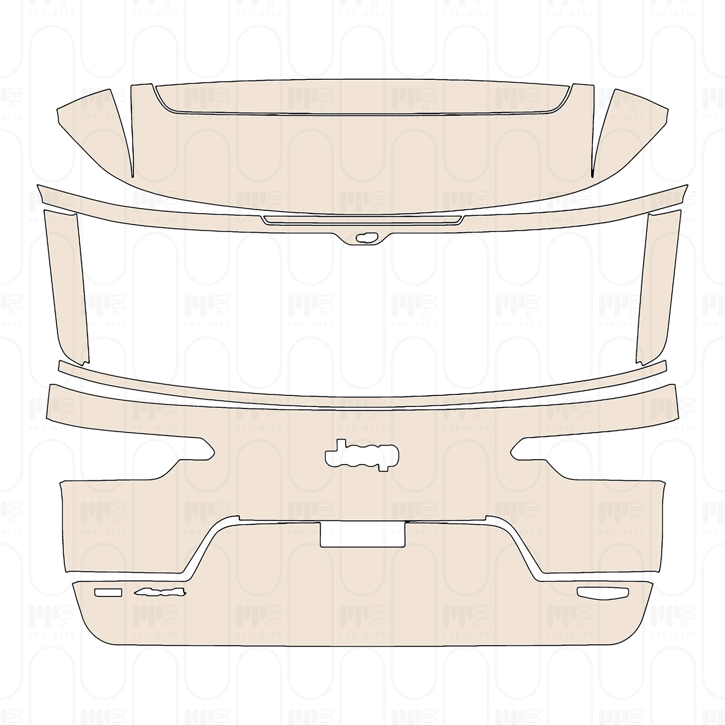 Voorgesneden PPF JEEP Grand Cherokee Grand Cherokee L (3-row) Summit 2022