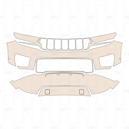 Voorgesneden PPF JEEP Grand Cherokee Grand Cherokee L (3-row) Overland 2022