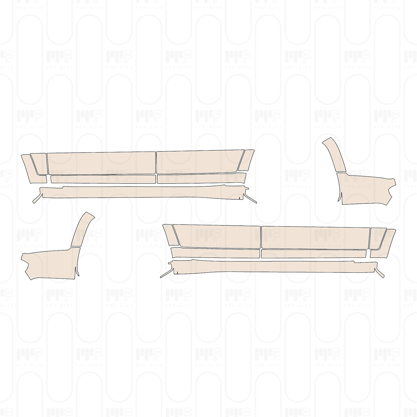 Voorgesneden PPF JEEP Grand Cherokee Grand Cherokee L (3-row) Overland 2022