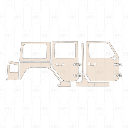 Voorgesneden PPF JEEP Wrangler 4 Door Willys 2022